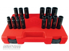 CP: Souprava 1/2' nástavců 10-21mm magnetické prodl. kované IMPACT 12ks SS4112DG