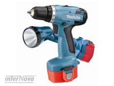 AKCE MAKITA: Aku šroubovák vrtací 2-rychl. 10mm Ni-Cd 14,4V/1,9Ah 6281DWALE + lampa