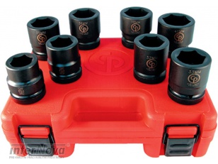CP: Souprava 1' nástavců 27-41mm kované IMPACT SS818 8ks