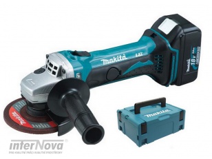 AKCE MAKITA: Aku bruska úhlová 115mm Li-Ion 18V/3,0Ah BGA452RFJ (SYS)