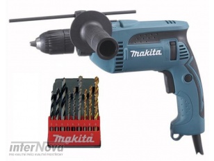 AKCE MAKITA: Vrtačka příklepová 680W HP1641K1X rychlosklíčidlo + kufr